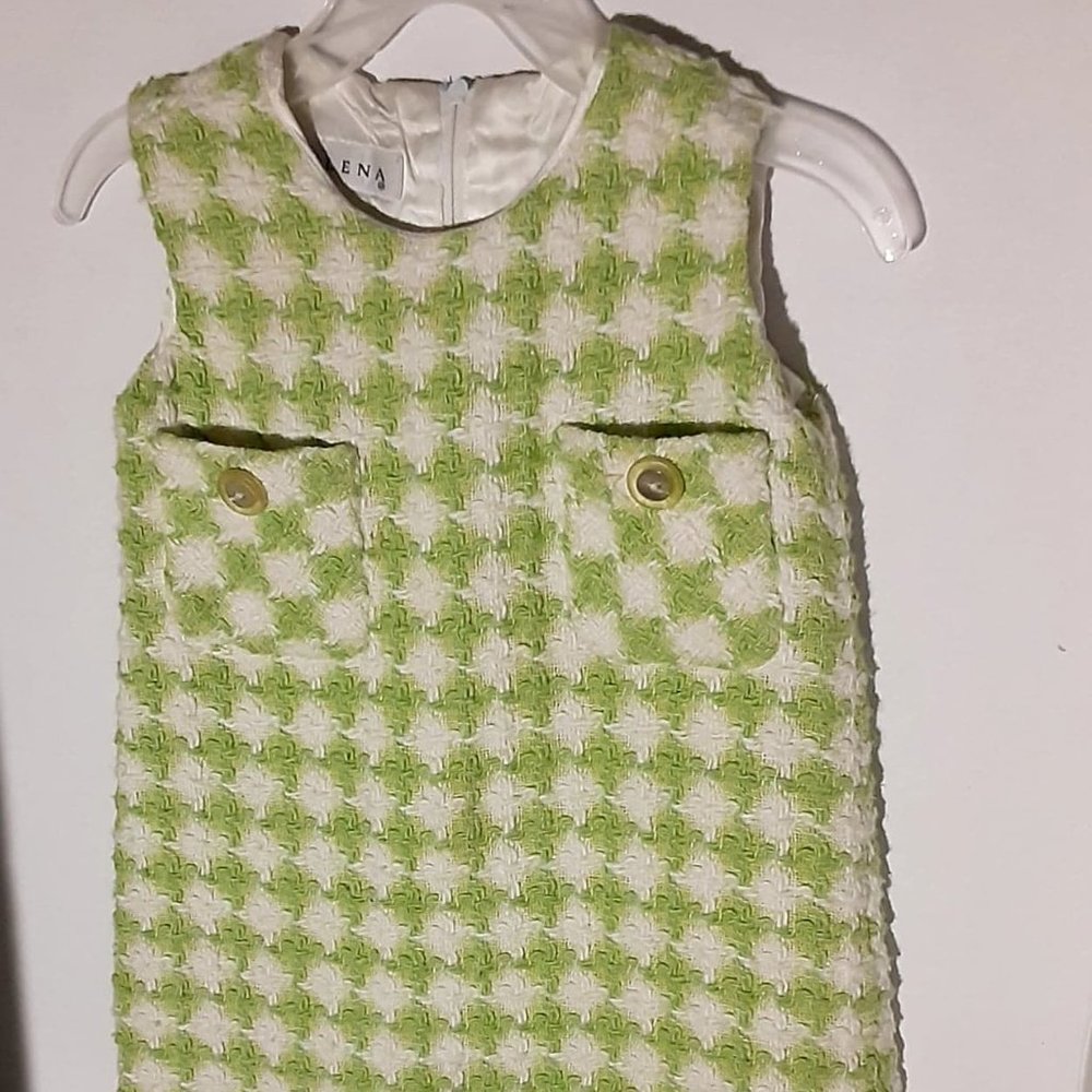 Helena  Lime and Cream Jumper